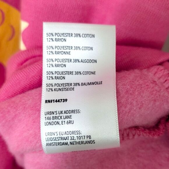 Midnight Rider Anthropologie Carolita Zodiac Sweatshirt CAPRICORN Womens S Pink - Picture 5 of 6